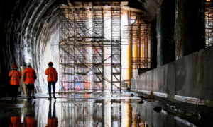 Pouring concrete in the rain - Free of attribution