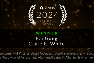 Giatec Best Paper Award 2024 Winner Kai Gong and Claire E. White